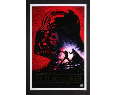 Three different US One-Sheet Advance "Kilian Anniversary" posters for "Return Of The Jedi" (1983). These posters were produce