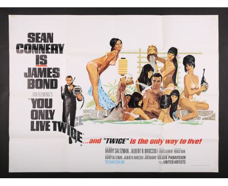 UK Quad "Style-C" poster for "You Only Live Twice" (1967). This is the 31" x 41" version of the poster, this still being a fi