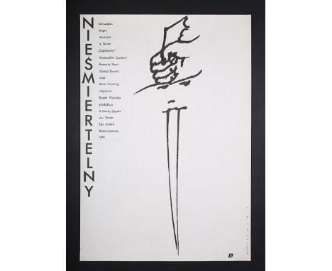First release 1987 Polish cinema posters for "Big Trouble In Little China" (1986) and "Highlander" (1986), both with distinct