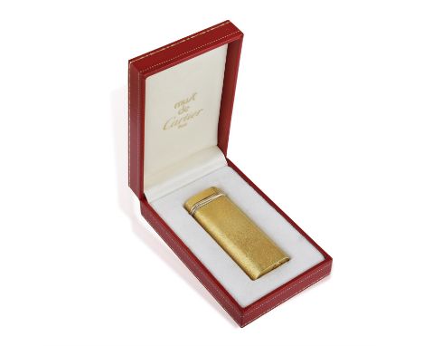 Cartier Vintage Gold Plated Ruby Lighter w/ Box