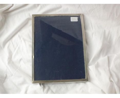 Large rectangular engine turned photo frame, 12” high B’ham  