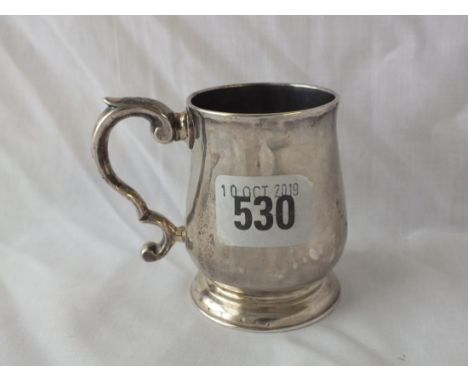 RARE CHESTER SMALL PEAR SHAPED MUG with wheatsheaf chest to side, 3.25” over handle 1763 by R. Richardson 140g.  