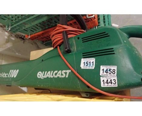 Qualcast Turbo Vac 1100, no grass box. Not available for in-house P&amp;P, contact Paul O'Hea at Mailboxes on 01925 659133 Co