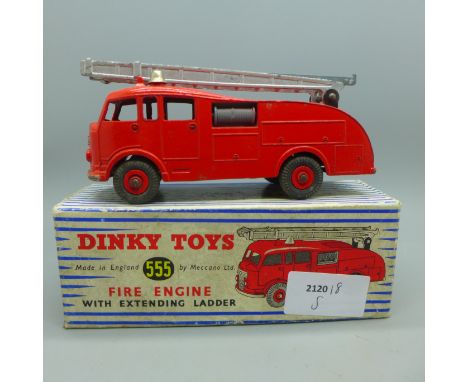 A Dinky Toys 555 Fire Engine, boxed 