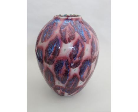 JANICE TCHALENKO (b 1942) A large studio pottery unique vase for Dartington Pottery, impressed and hand painted marks to base