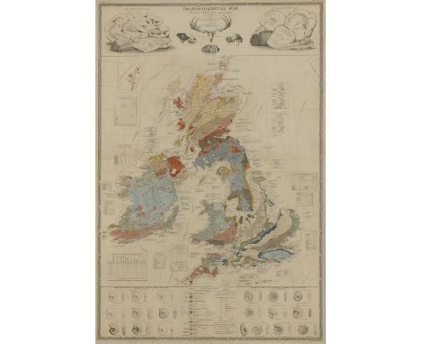 'Palaeontological map of the British Islands',by A K Johnson FRGS, from the sketches and notes of Professor Edward Forbes FRS