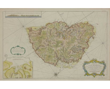 Map of Mauritius, 'Carte de l'Isle de France'by P A Rameau, 1763, hand-coloured,57 x 87.5cmThe island was originally colonise