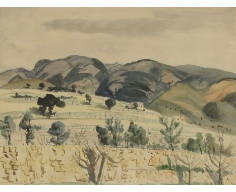 *Richard Carline (1896-1980)'Palestine'signed, inscribed 'Palestine' and dated 1919 l.l., watercolour22 x 28cmBorn into an ar