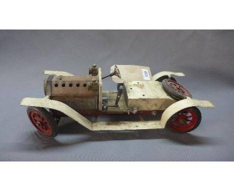 A vintage Mamod steam car 