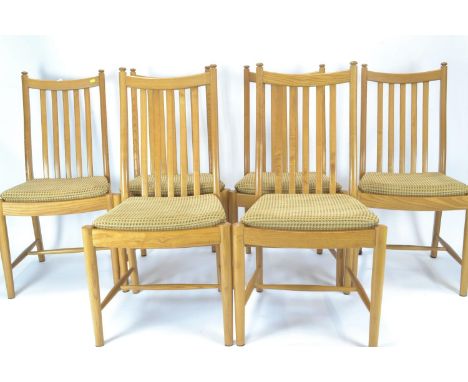 Ercol Windsor Penn set of 6 stick back dining chairs. 