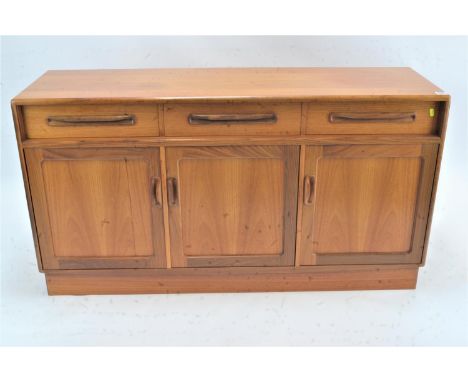 G-Plan sideboard with 3 drawers and 3 cupboards. L142cm x D45cm x H76cmFew light scratches. 