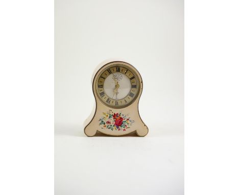 Jaeger Petite Neuchteloise music alarm clock, 12.3cm highorder unknown, some paint loss 