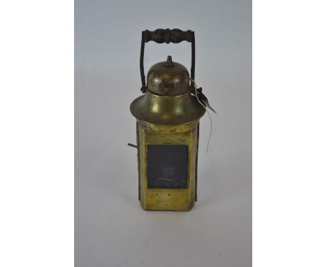 Brass cased lantern/lamp. 