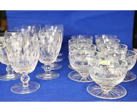 Waterford crystal nine wine glasses & nine berry bowlscondition goodShipping not available on this lot. 