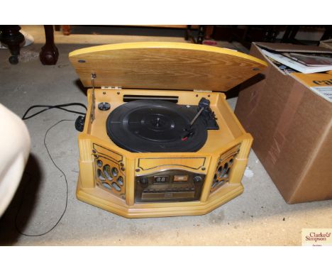 A radio / record player 