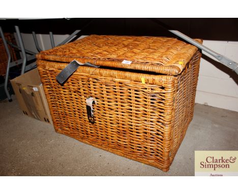 A vintage wicker basket 