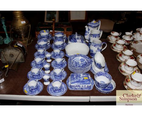 A collection of Copeland Spode "Italian" pattern tea and dinnerware