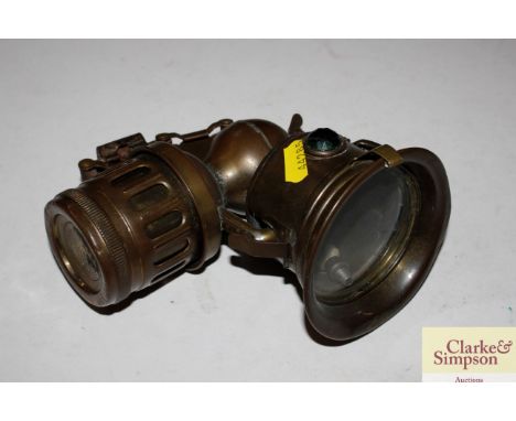 A carbide cycle lamp
