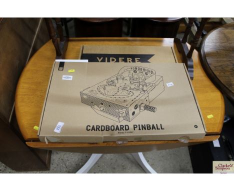 A cardboard pinball game and a Videre camera for assembly 