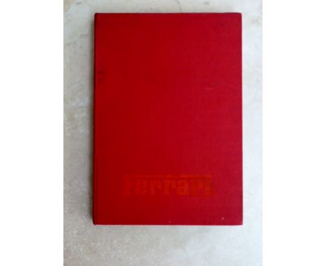 Ferrari Il Libro Rosso, "The Red Book". This book written by Enzo Ferrari is "his story". Having been asked to write the stor