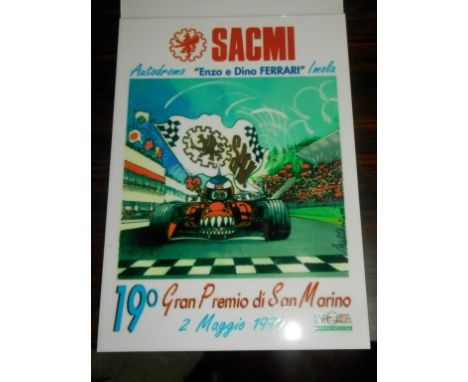 We understand that this glazed tile was presented to Michael Schumacher at the San Marino Grand Prix 1999 by a local co-opera