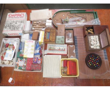 Large quantity of card games, chess set etc