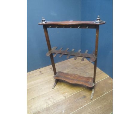 Late C19th mahogany umbrella and stick stand 