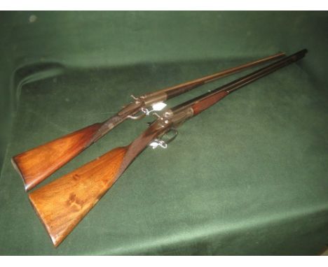 2 deactivated shot guns by Army & Navy D/B 12 bore No. 25050 and G.Smith D/B 4/0 No. 1900 with deactivation certificate
