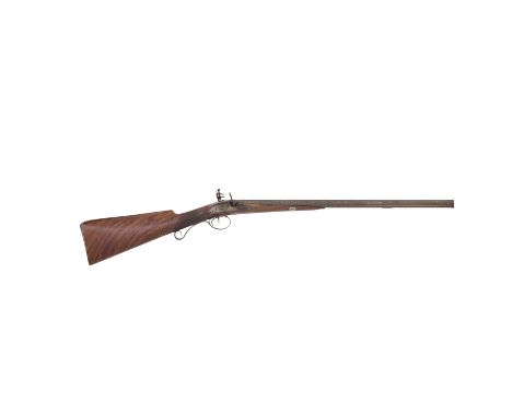 An 18-Bore Flintlock D.B. Sporting GunBy John Manton, London, No. 3505 For 1800With rebrowned twist sighted barrels signed in