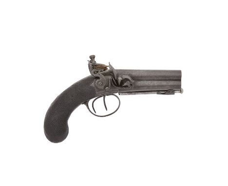 A Very Rare 80-Bore Flintlock Four-Shot Volley PistolBy William Smith, Princes St., London, Circa 1818With four rounded barre