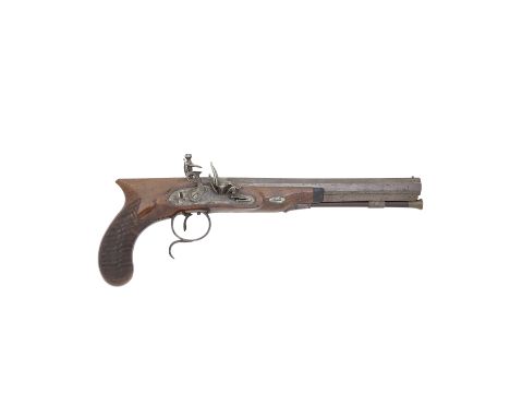 A 25-Bore Flintlock Saw-Handled Duelling PistolBy J. Probin, Maker To His R.H. The Prince Of Wales, Circa 1815With slightly s