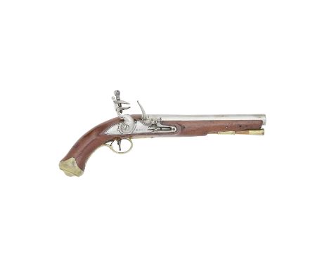 An 18-Bore Flintlock Commercial Light Dragoon Service PistolBy D. Egg, London, Early 19th CenturyWith bright barrel signed al