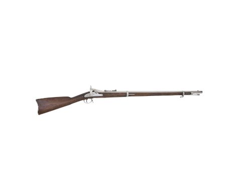 A .50 Springfield 1866 Model Albin Conversion (Second Model) 'Trapdoor' Military Rifle Circa 1866Of regulation pattern, with 