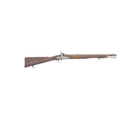A 14-Bore Percussion Commercial Service Carbine Rifled for A Belted BallDated 1849With russet sighted barrel and tang, dated 