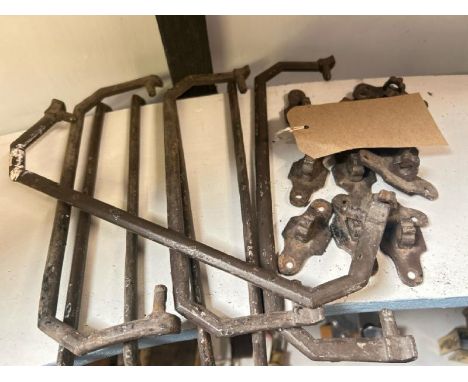 Assorted victorian door knocker bars with eyehooks, not complete sets  / All lots are located at Gower Reclamation, Unit 17b,