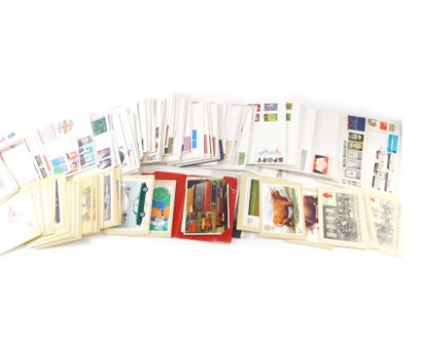 Various Royal Mail postcards, 16p and others, Highland Cow, etc., and a quantity of first day covers, 3rd Jan 1973, European 