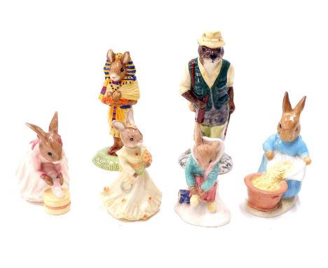 Various Royal Doulton Bunnykins figures, to include Ballerina, 9cm high, etc., a Beswick Fisherman Otter figure, ECF2, etc., 