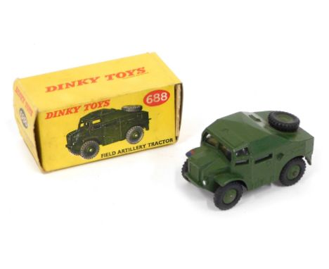 A 20thC Dinky Toys diecast field artillery tractor, number 688, 5cm high, boxed. 