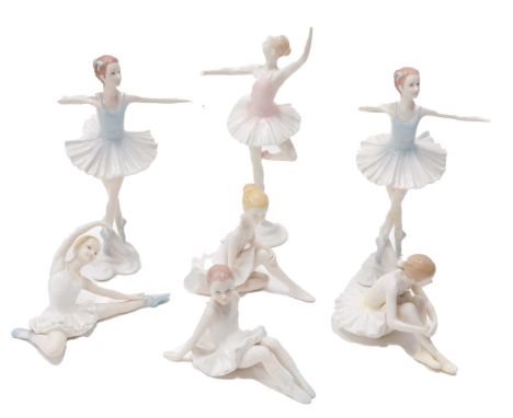 Various Worcester studio Royal Worcester ballerina figures, to include Ballet Glass Olivia, 22cm high, etc. (a quantity) 