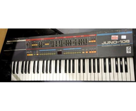 Roland Juno-106 programme polyphonic synthesiser. Not available for in-house P&amp;P. 