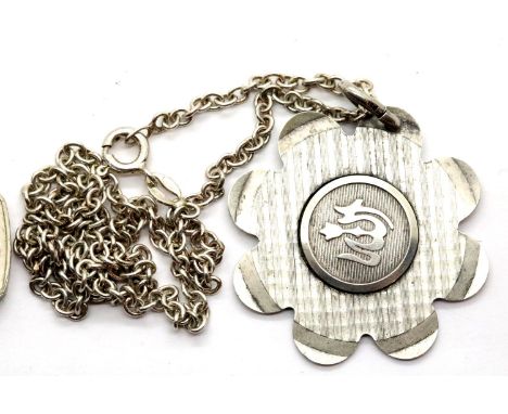 925 silver Oriental pendant necklace. P&amp;P Group 1 (£14+VAT for the first lot and £1+VAT for subsequent lots) 