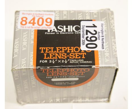 Yashica TLR telephoto lens set. P&amp;P Group 2 (£18+VAT for the first lot and £3+VAT for subsequent lots) Condition report: 