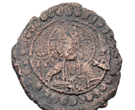 Byzantine AE2 Depiction of the Christ with Emperor. P&amp;P Group 1 (£14+VAT for the first lot and £1+VAT for subsequent lots