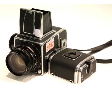 Hasselblad 500 C/M camera with Carl Zeiss planar 1:2.8 f=80mm lens and additional film back. P&amp;P Group 2 (£18+VAT for the