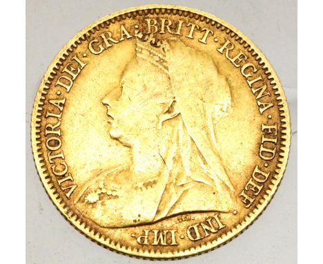 1897 Victoria half sovereign. P&amp;P Group 1 (£14+VAT for the first lot and £1+VAT for subsequent lots) 