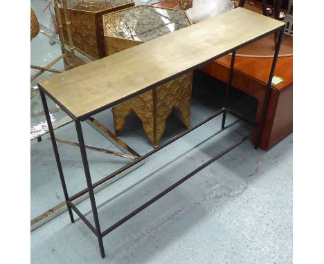 CONSOLE, French style, bronzed finish, 71cm H.