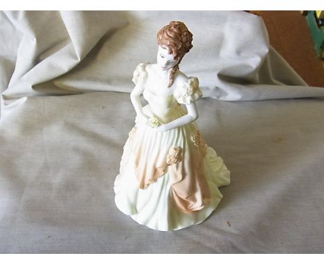 Coalport - A Coalport bone china figurine - 'Karen' from the ' Ladies of Fashion' series 1995. This model won the 'Figurine o