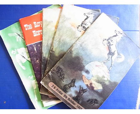 Sporting Memorabilia (x5) - Five programmes three featuring Horse of The Year Show 1959-61. The Royal International Horse Sho