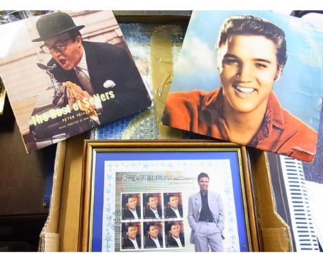 Framed photo's of Sir Cliff Richard-one photo with stamps to mark 40th anniversary of hits, also framed single 45 - of summer