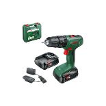 Bosch 18V Li-ion Cordless Combi drill (2 x 2Ah) - EasyImpact 18V-40. - EBR1
